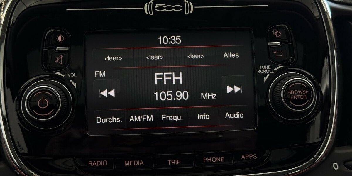 Fiat 500 0.9 TwinAir Lounge Schiebedach Klima PDC 50.900 km 10.420 &euro; Lich 35423