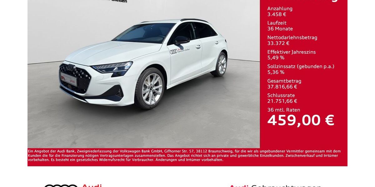 Audi A3 11.000 km 35.830 &euro; Giessen 35394