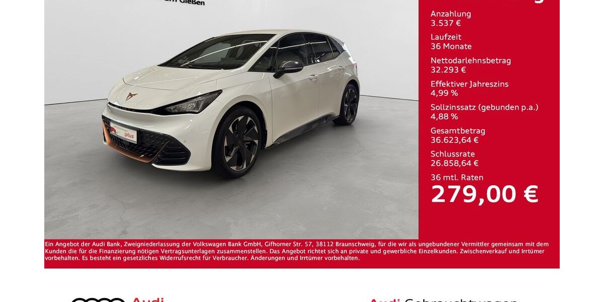Cupra Born 5.250 km 35.830 &euro; Giessen 35394
