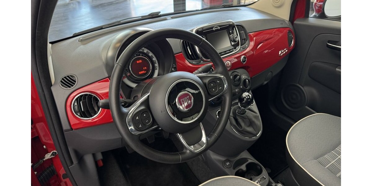 Fiat 500 0.9 TwinAir Lounge Schiebedach Klima PDC 50.900 km 10.420 &euro; Lich 35423