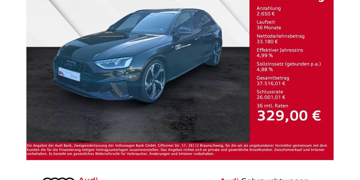 Audi A4 37.000 km 35.830 &euro; Giessen 35394