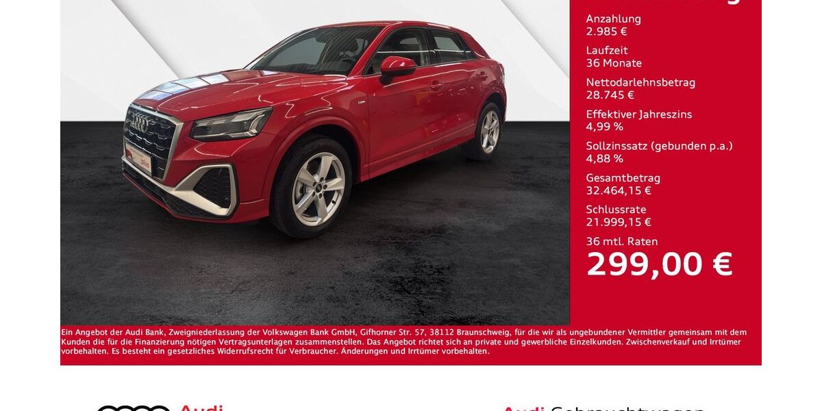 Audi Q2 2.500 km 31.730 &euro; Giessen 35394