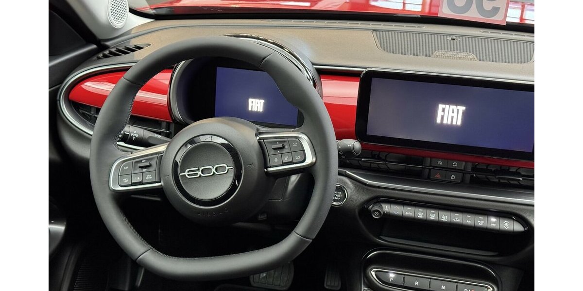 Fiat 600E Red 54 KWh 1.Hand Full LED Carplay 14.500 km 21.880 &euro; Lich 35423